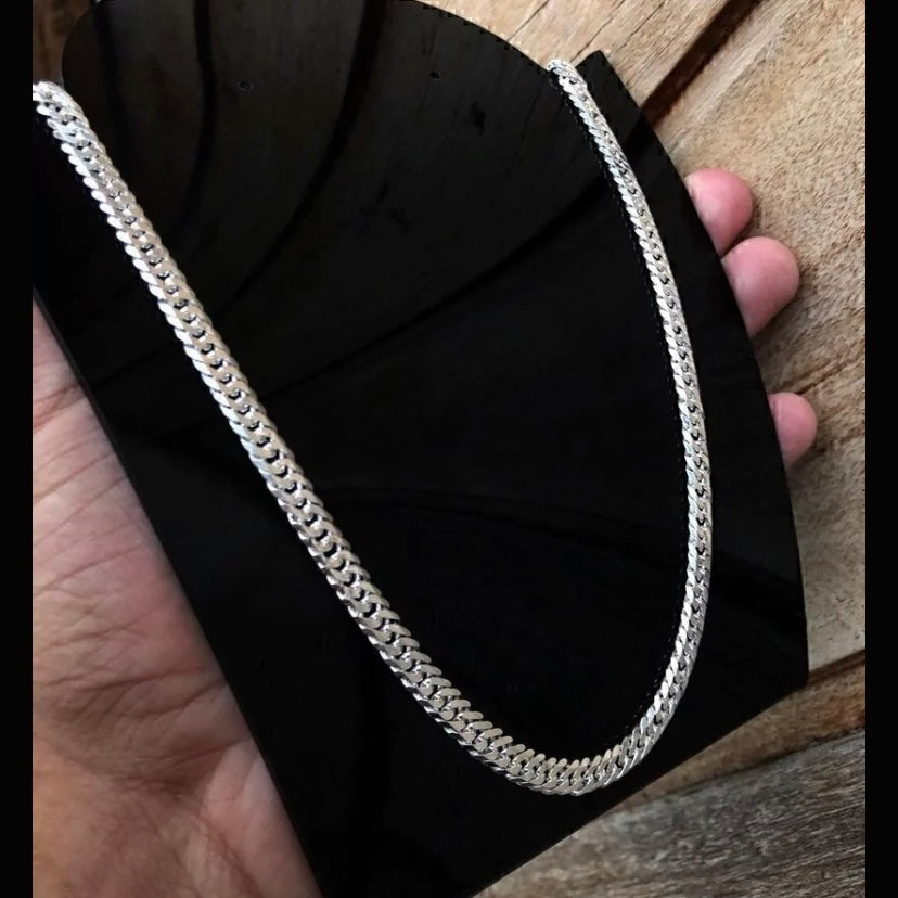 CADENA DE ESLABÓN DOBLE DE 6mm | Plata 925